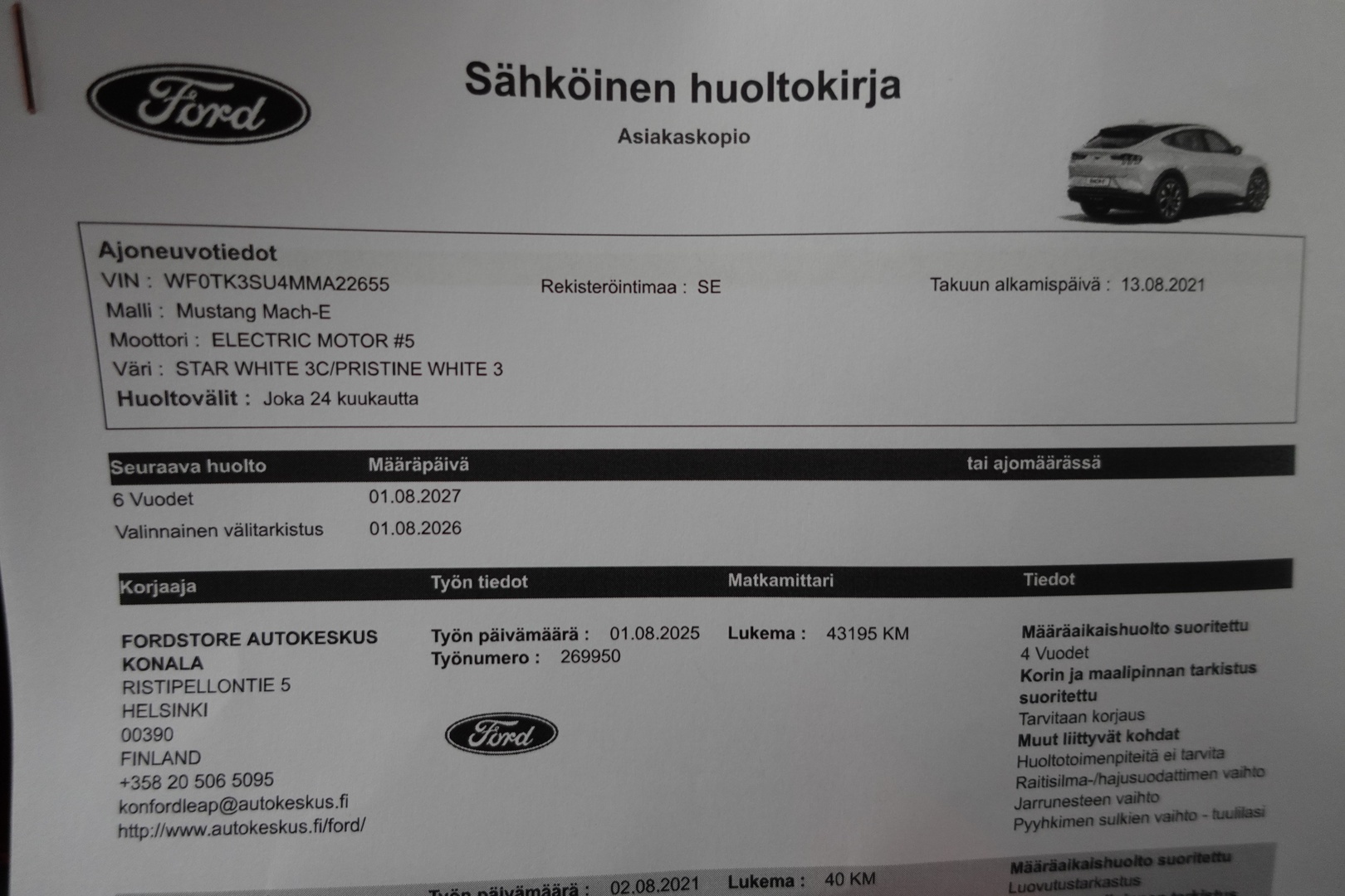 FORD Mustang Mach-E 2021