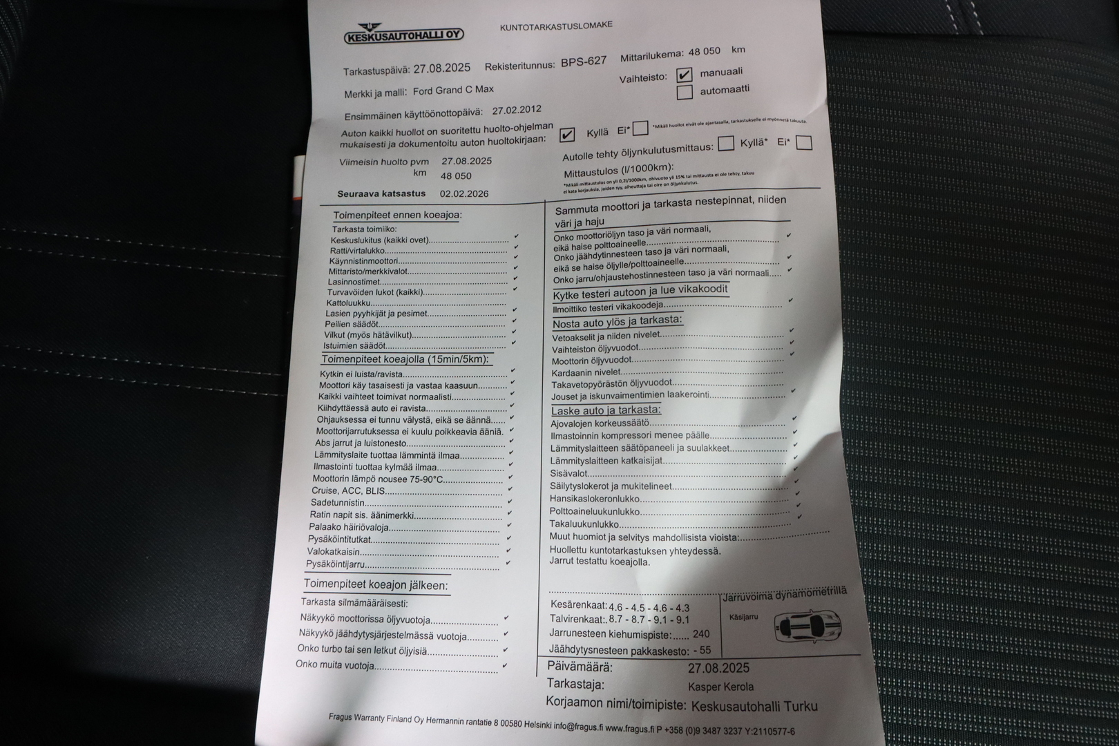 FORD Grand C-Max 2012