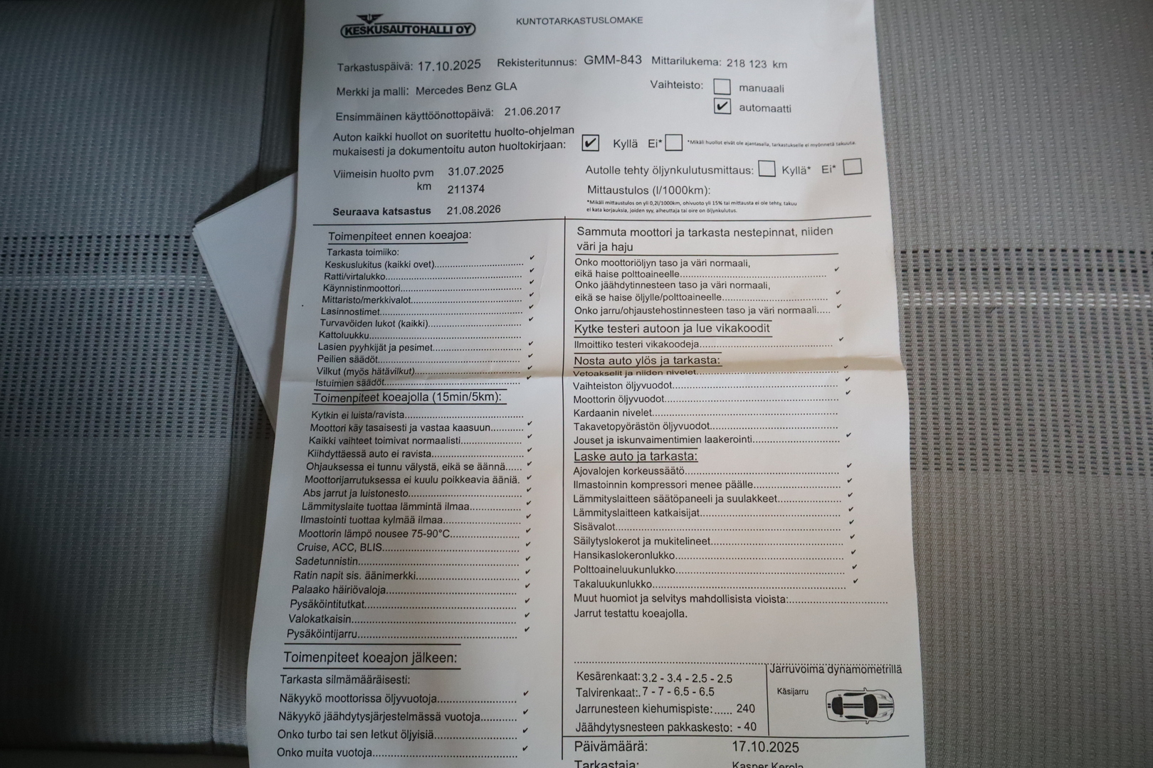 MERCEDES-BENZ GLA 2017