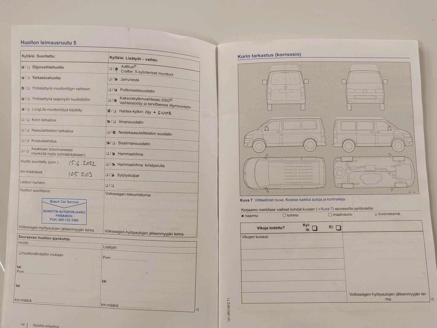 VOLKSWAGEN TRANSPORTER 2015
