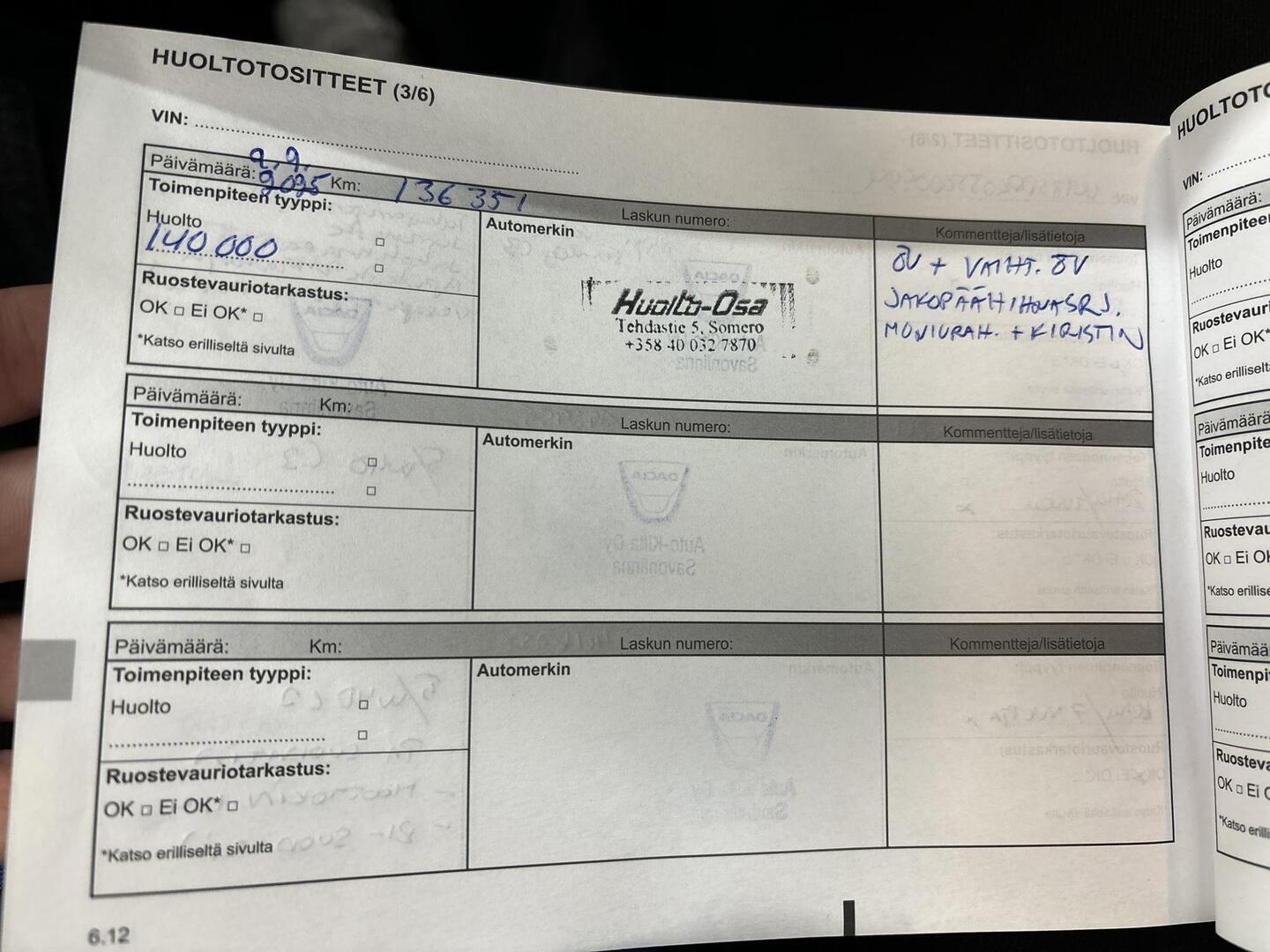 DACIA DOKKER VAN 2016