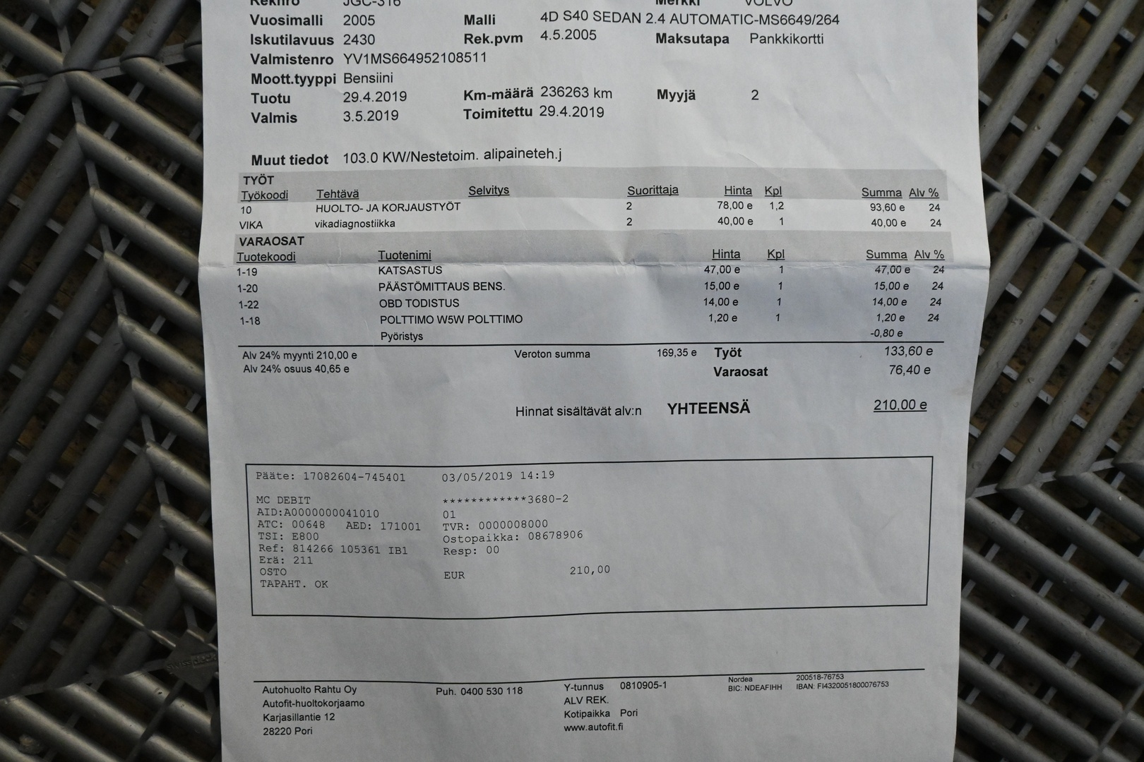 VOLVO S40 2005