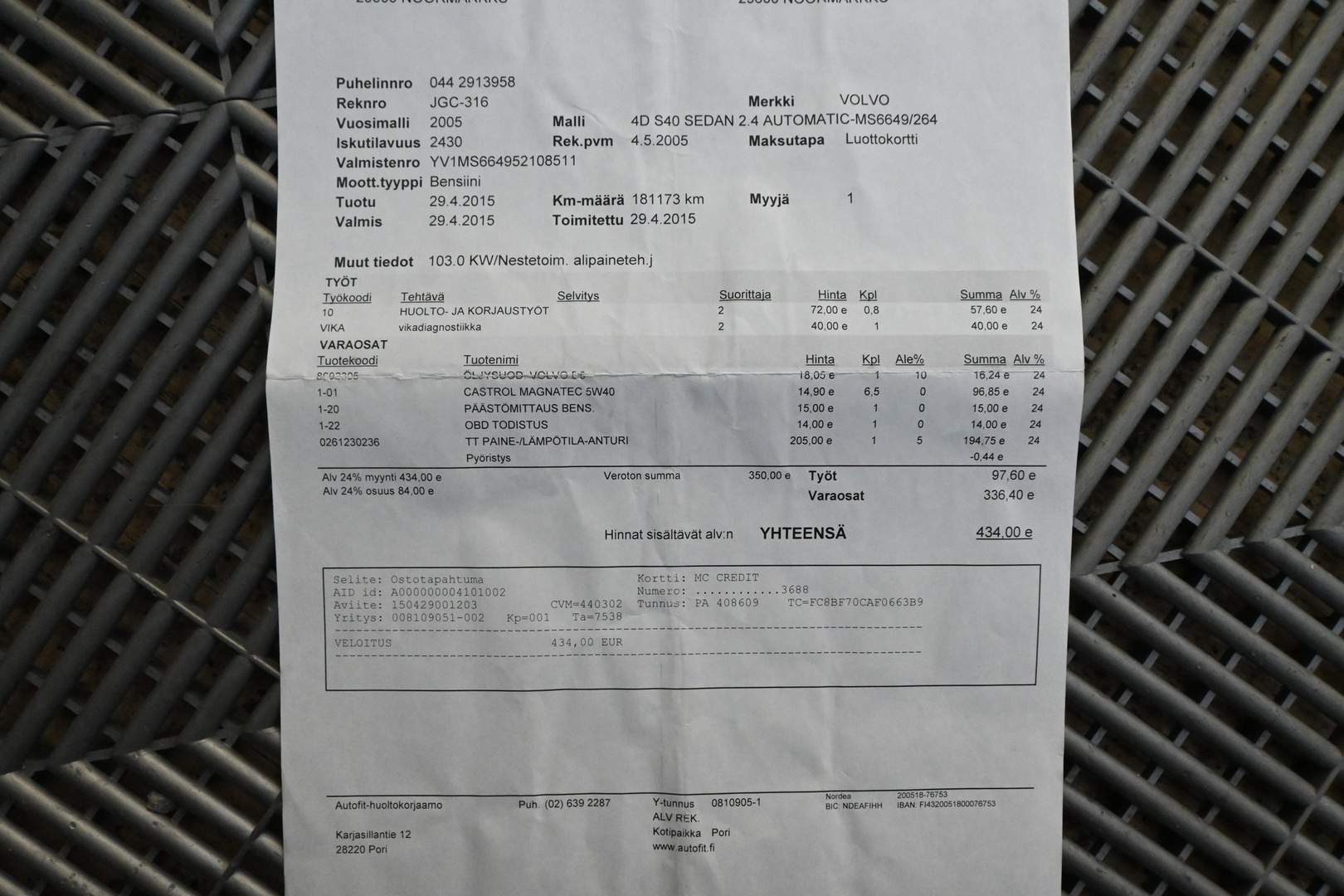 VOLVO S40 2005