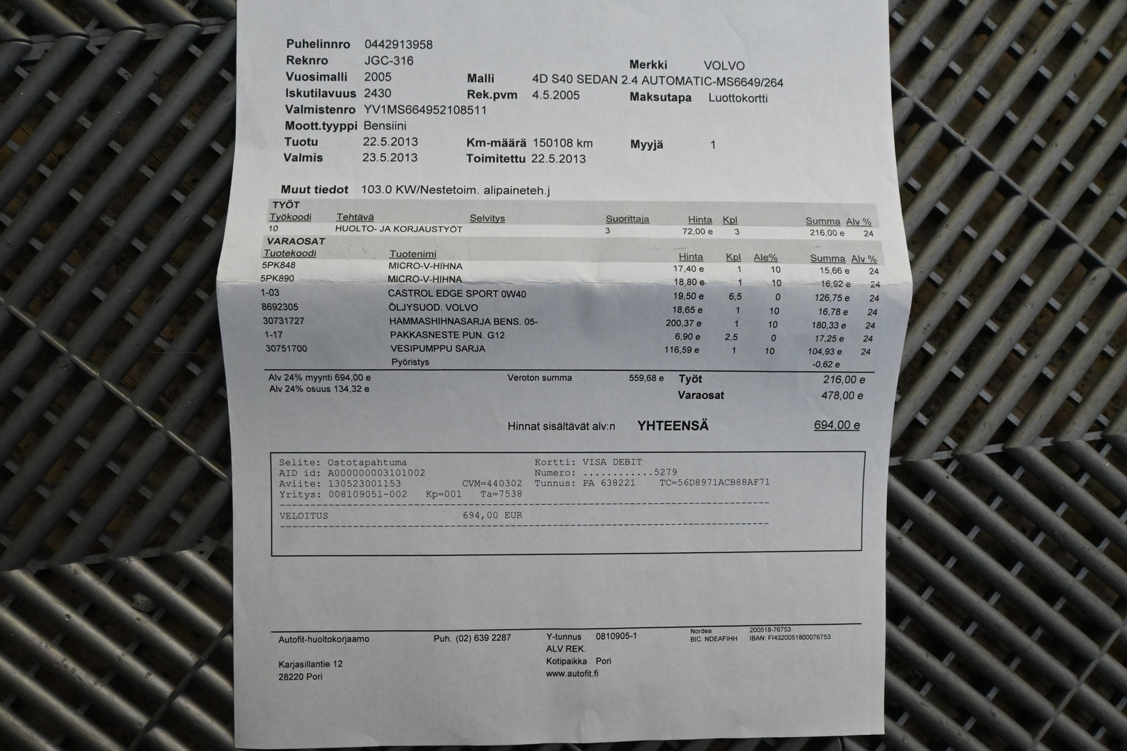 VOLVO S40 2005
