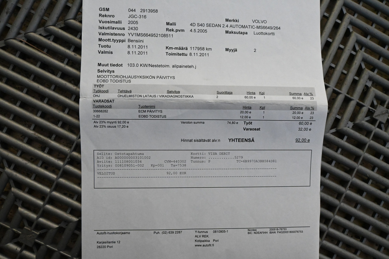 VOLVO S40 2005