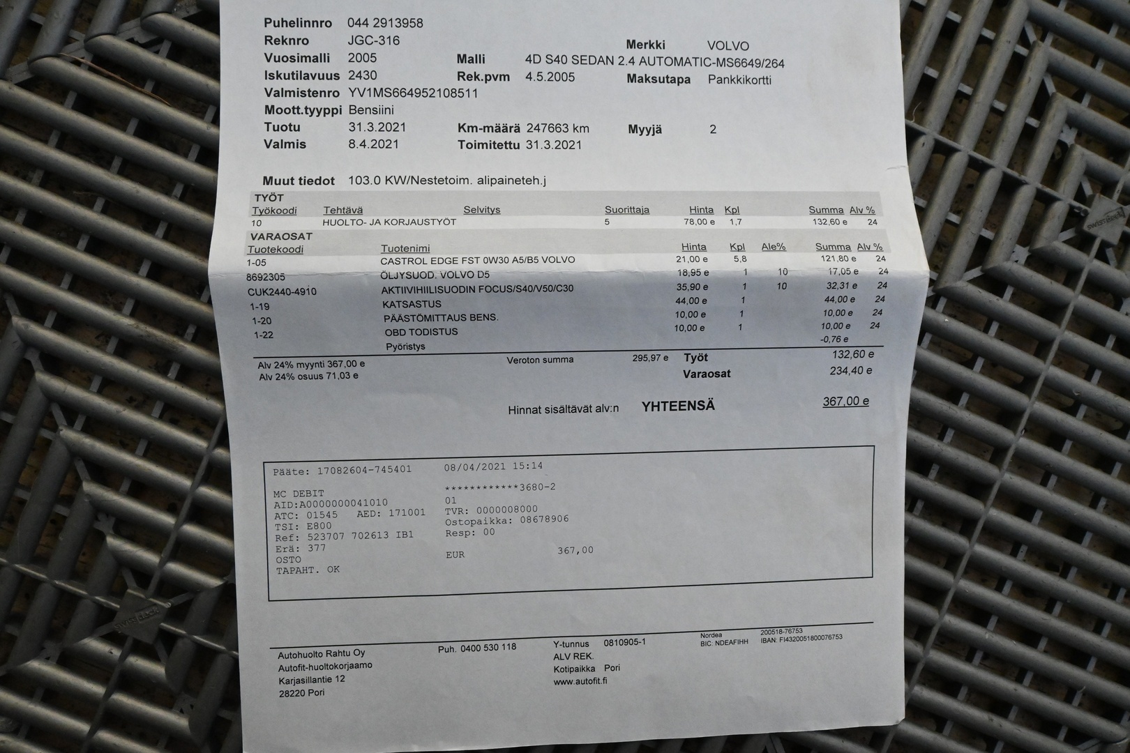 VOLVO S40 2005