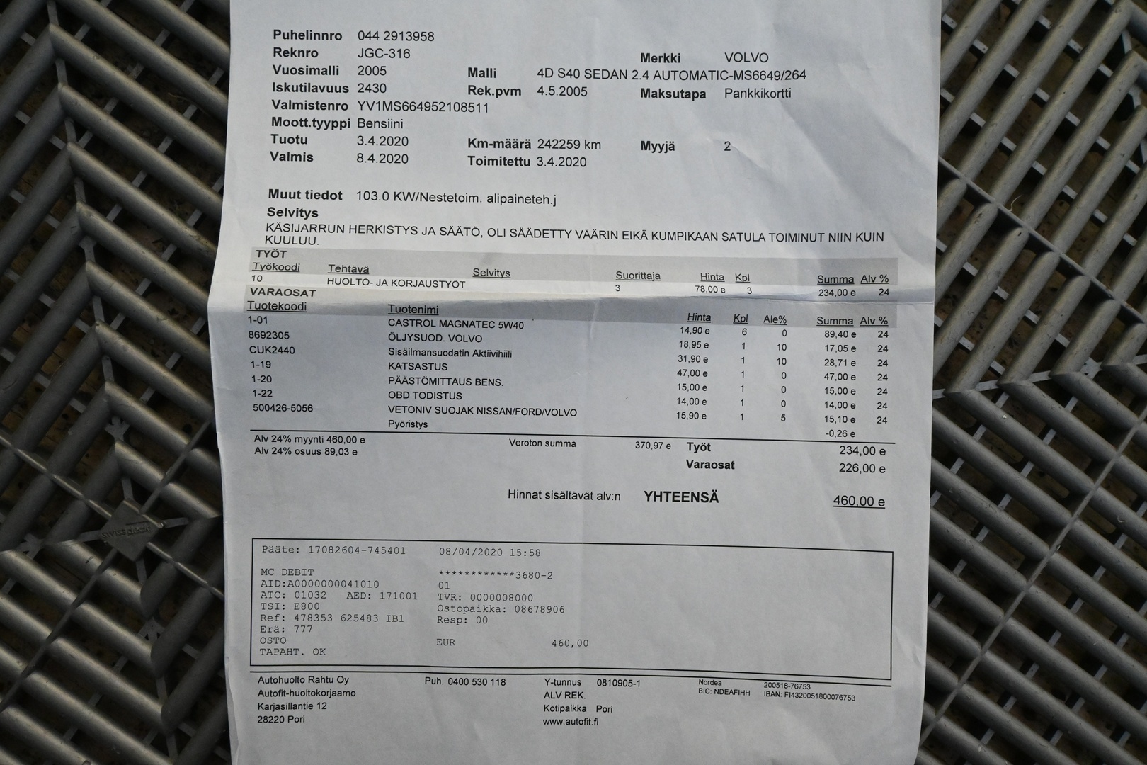 VOLVO S40 2005