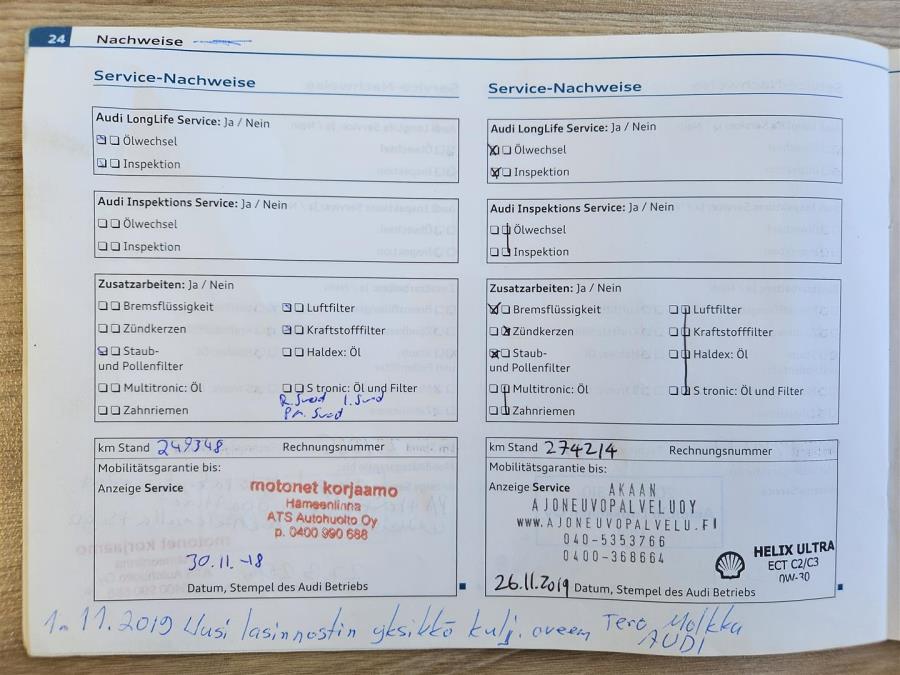 3,0 V6 TDI DPF 176 kW quattro tiptronic-autom. 7-ist. Start-Stop/ Sähkötoimiset istuimet/ Navi