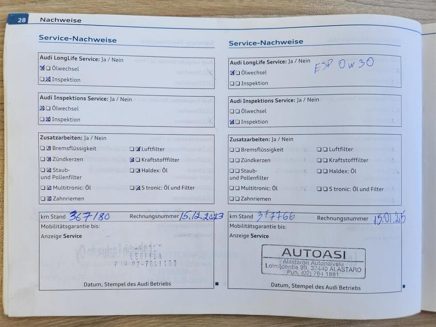 3,0 V6 TDI DPF 176 kW quattro tiptronic-autom. 7-ist. Start-Stop/ Sähkötoimiset istuimet/ Navi