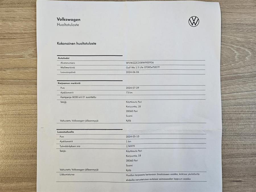 Variant Comfort Business 1,5 eTSI 110 kW (MHEV) DSG-aut./ Koukku/ Mukautuva vakkari/ 1. Omistaja