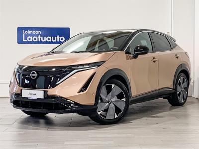 Nissan Ariya 87 kWh Evolve 238 hv / Korko 0 % / Matrix-LED / 2 x renk. / Lasikatto / Ilmast. muistipenkit