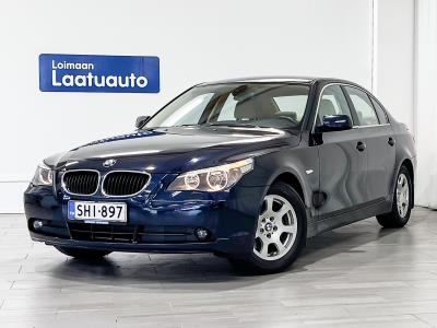 BMW 523 i aut. / Suomi-auto / Huippusiisti / Ajettu 88 tkm / Aut.ilmast. / Kats. 07/2024 / Orient Blue