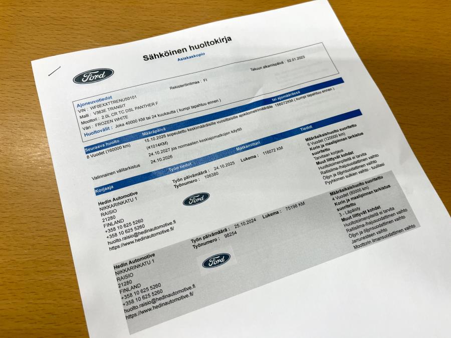 Van 350 2,0 TDCi 130 hv M6 Etuveto Trend L3H2 / 1 omist. / Sis.alv. / Takuu / Merkkihuollettu