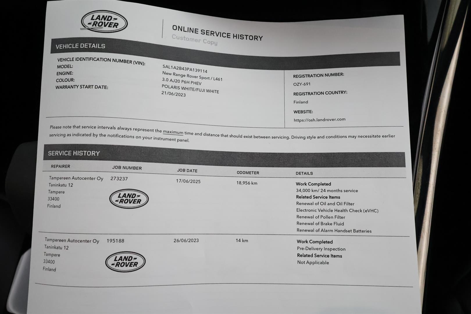 LAND ROVER Range Rover Sport 2025