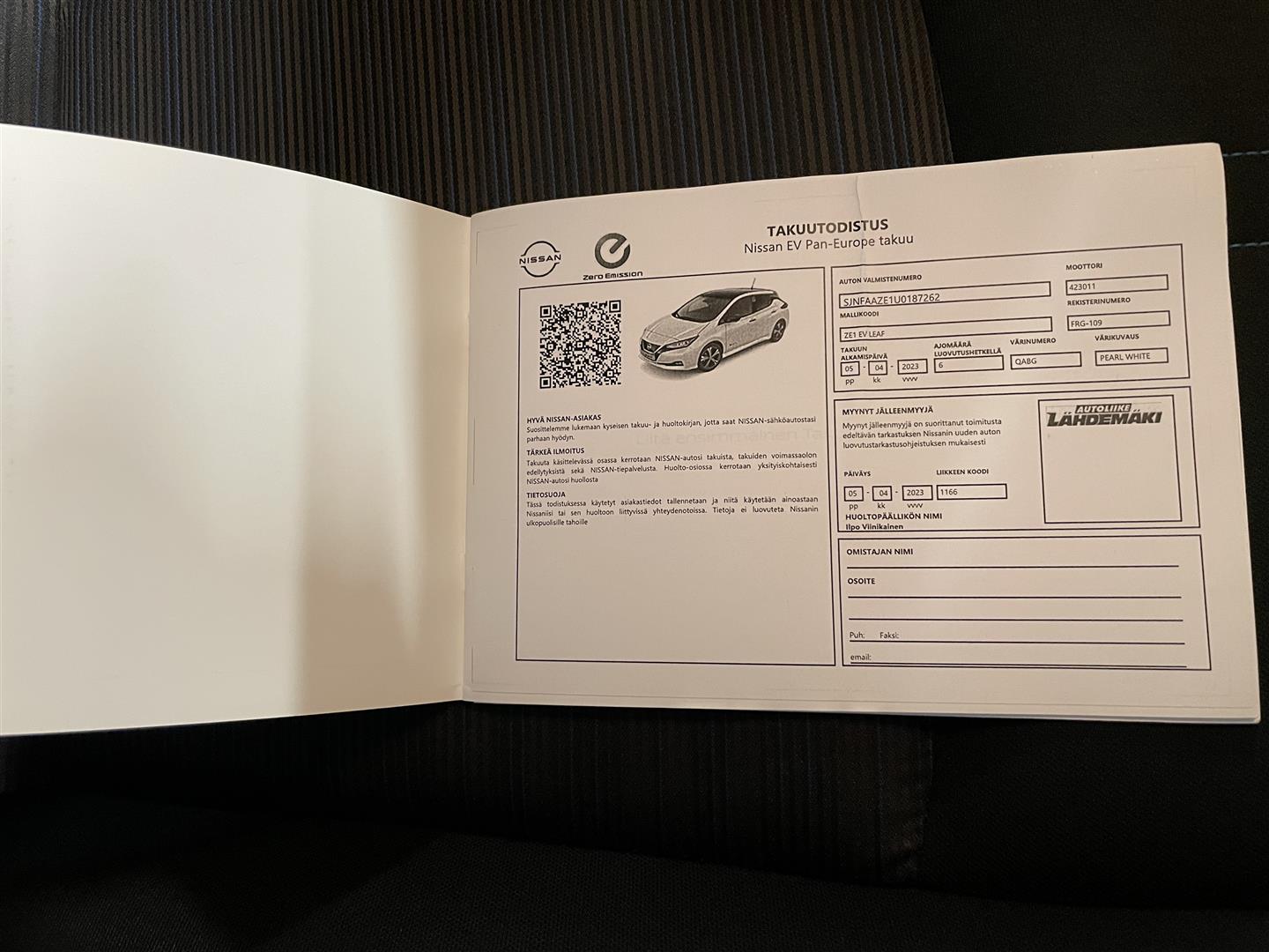 NISSAN Leaf N-Connecta MY22 39 kWh LED FI / 1-omistaja / Takuu voimassa