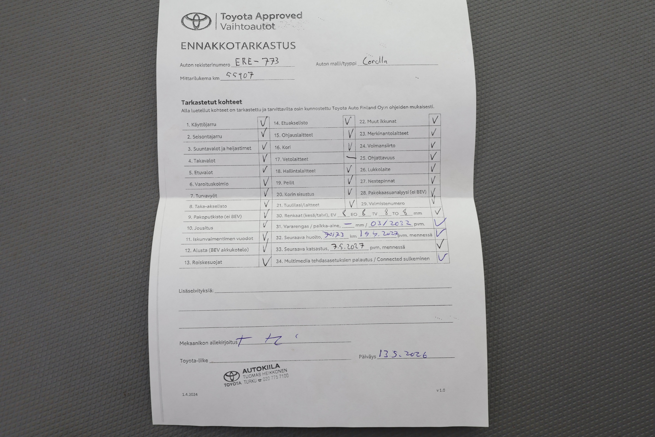 TOYOTA COROLLA 2019