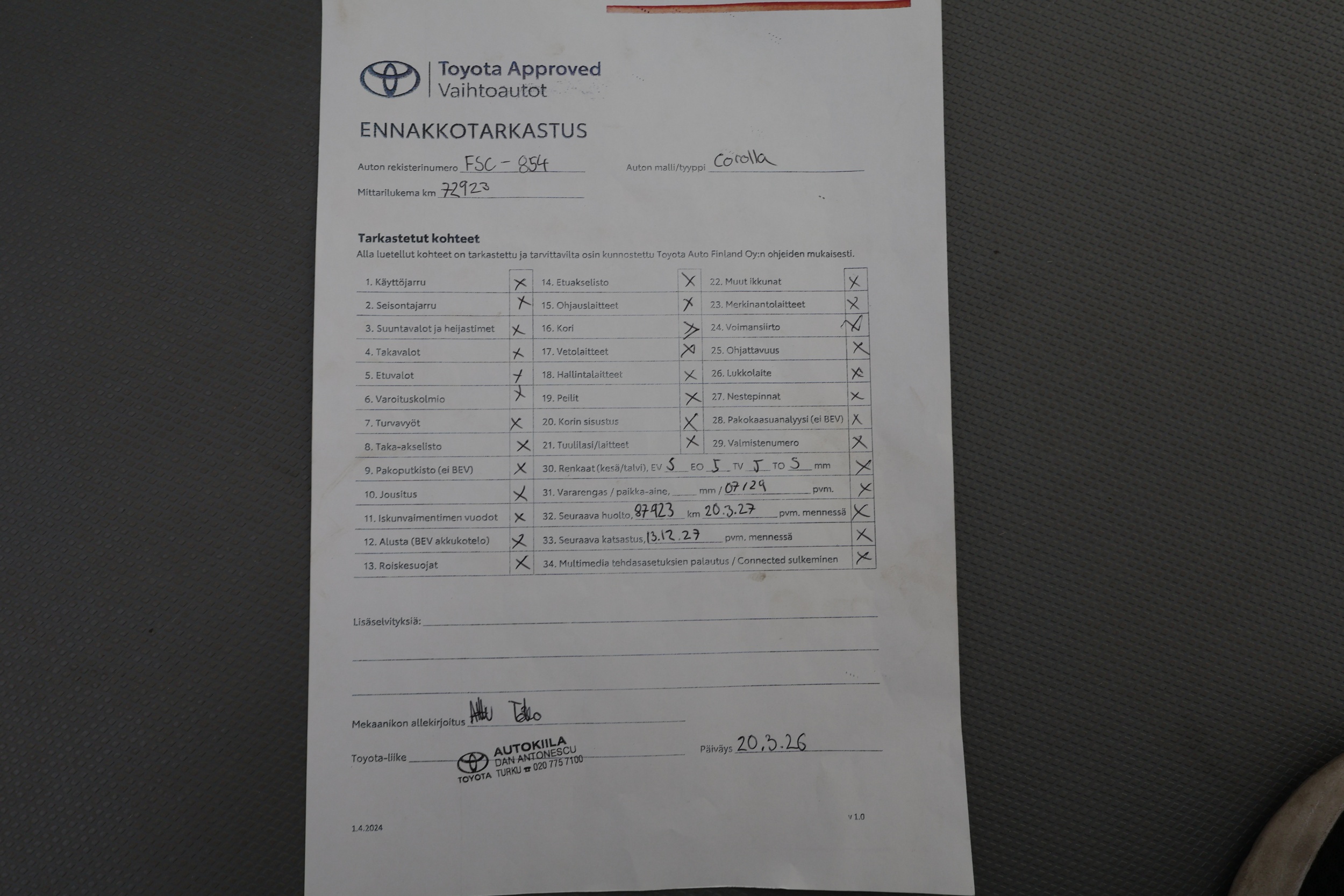 TOYOTA COROLLA 2023