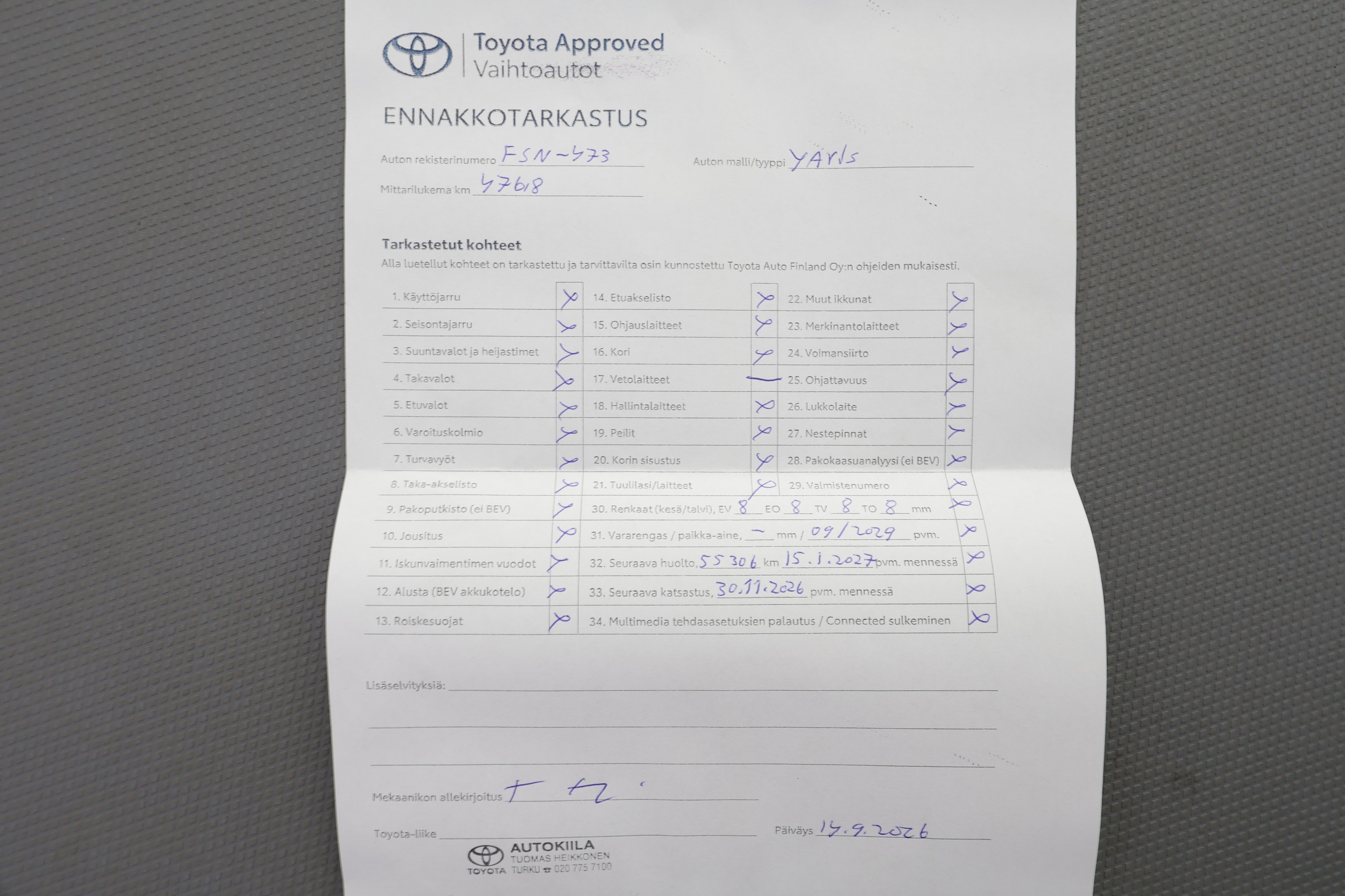 TOYOTA YARIS 2022