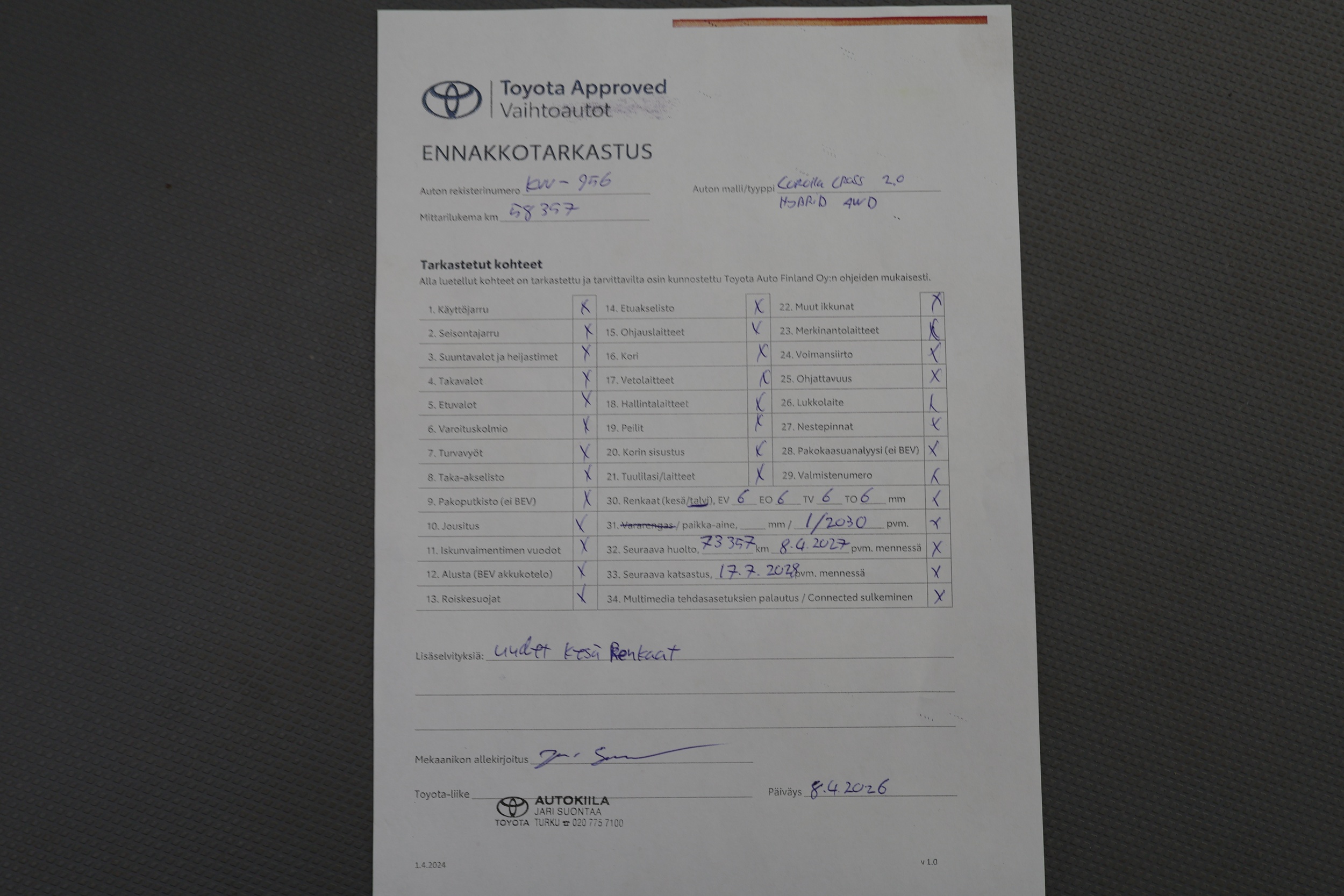 TOYOTA Corolla Cross 2024