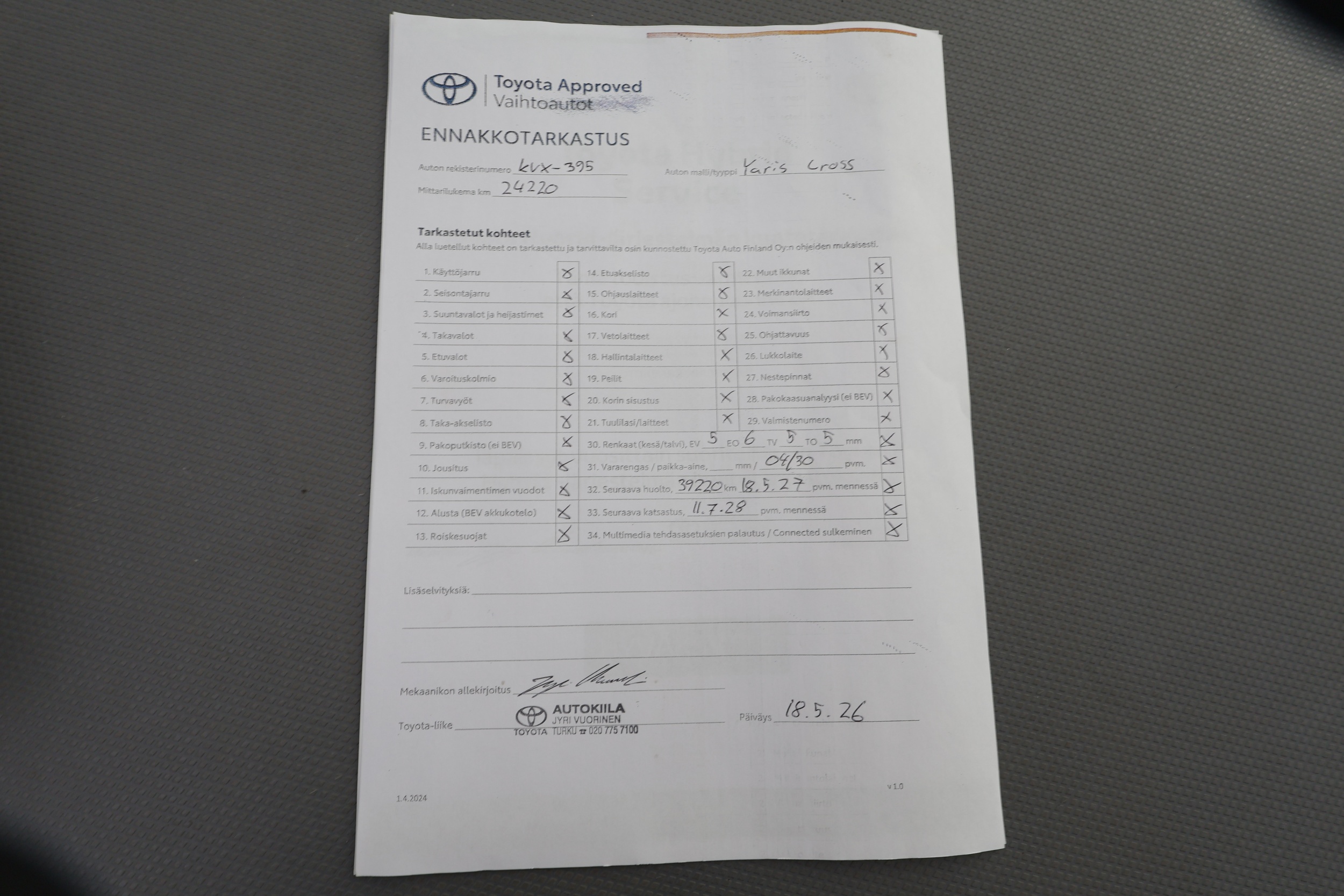 TOYOTA Yaris Cross 2024