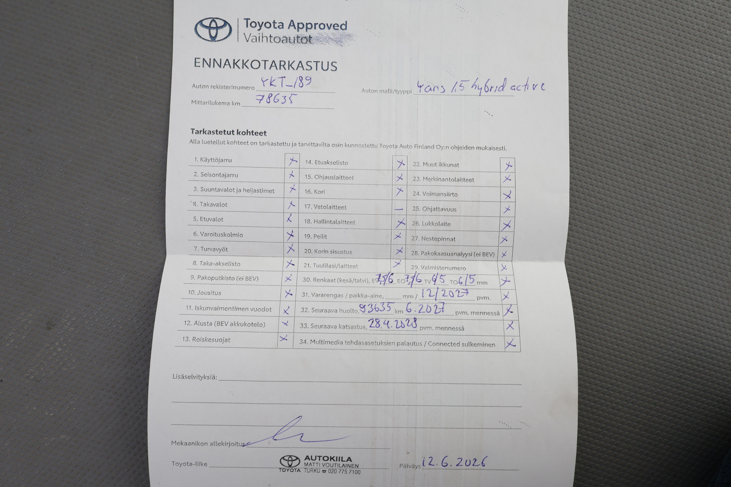 TOYOTA YARIS 2022