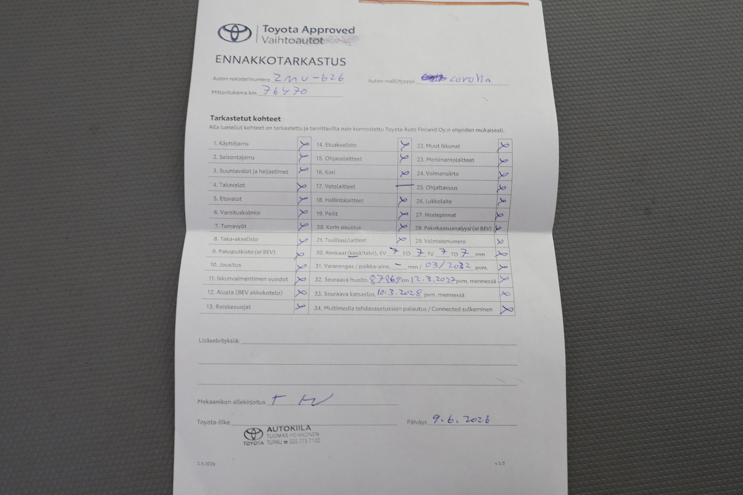 TOYOTA COROLLA 2020