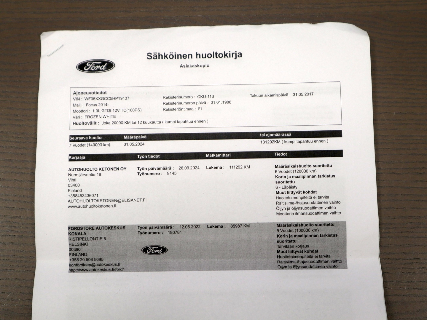 FORD Focus 2017