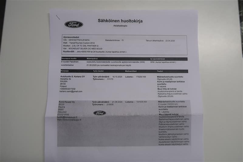 FORD Transit Custom 2020