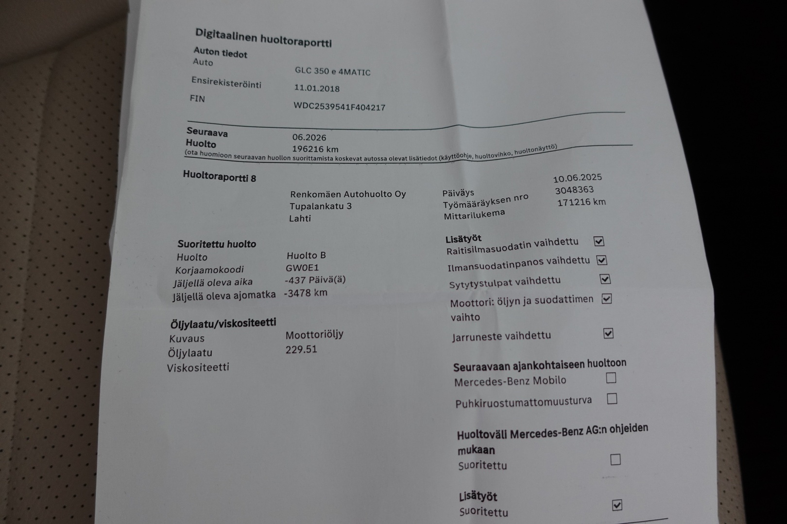 MERCEDES-BENZ GLC 2018