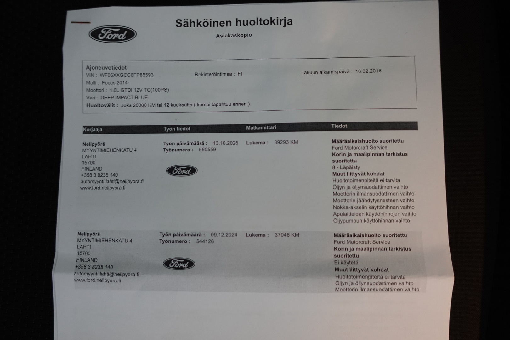 FORD Focus 2016