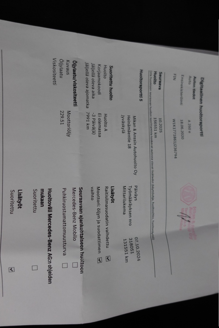 MERCEDES-BENZ A 2020