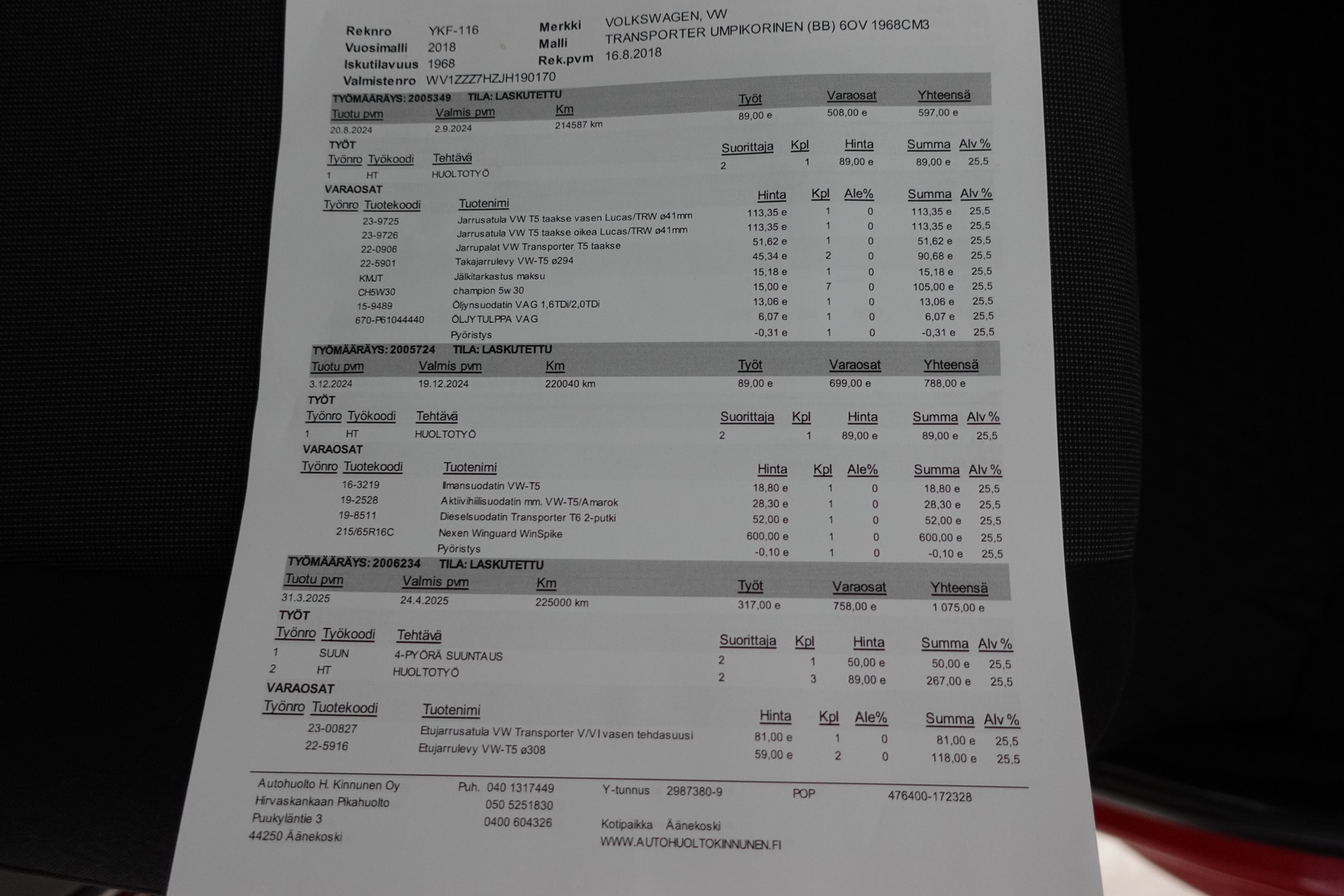 VOLKSWAGEN Transporter 2018