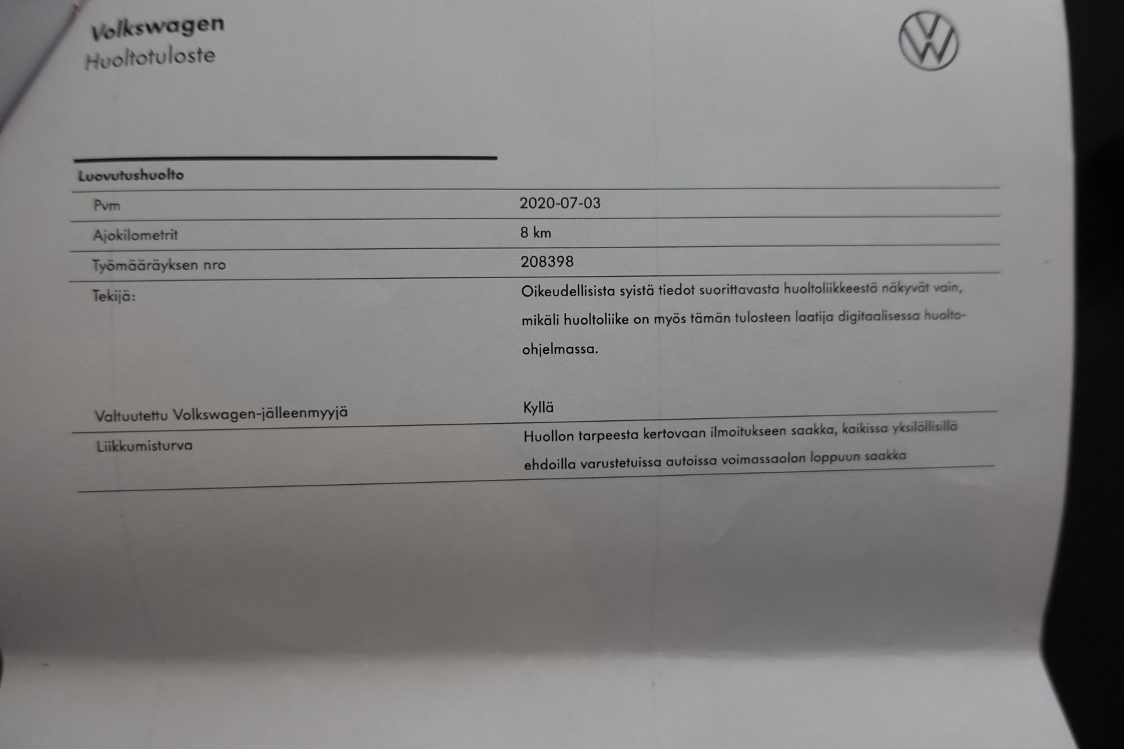 VOLKSWAGEN Golf 2020