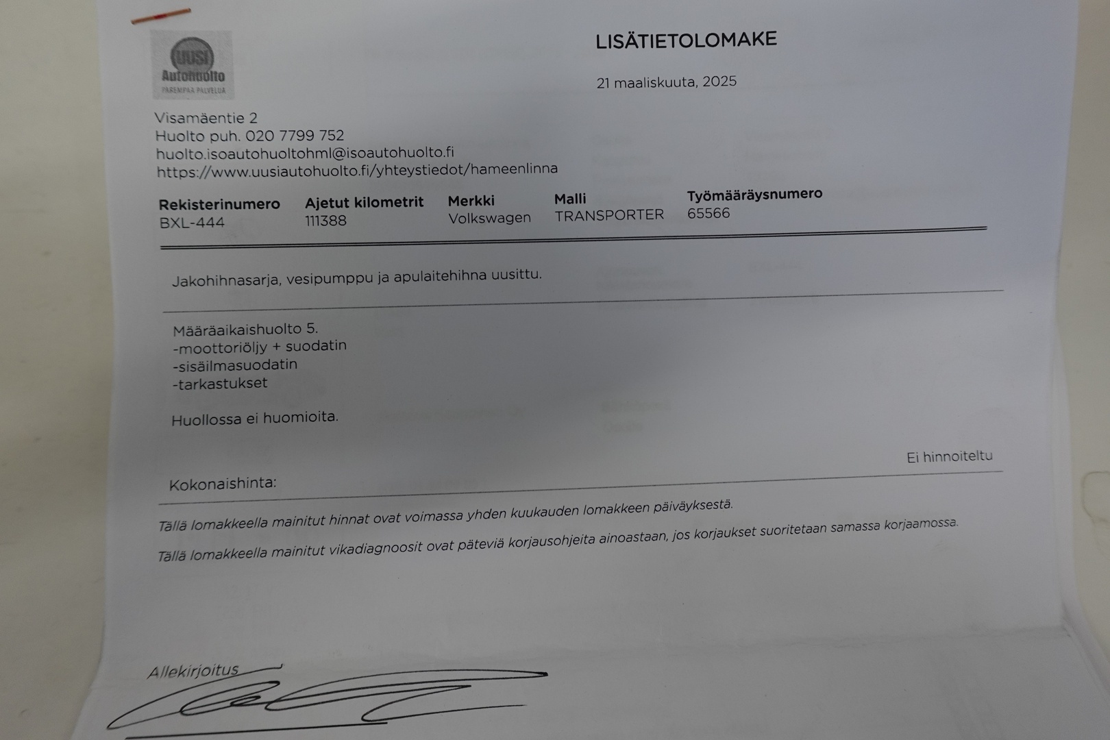 VOLKSWAGEN Transporter 35