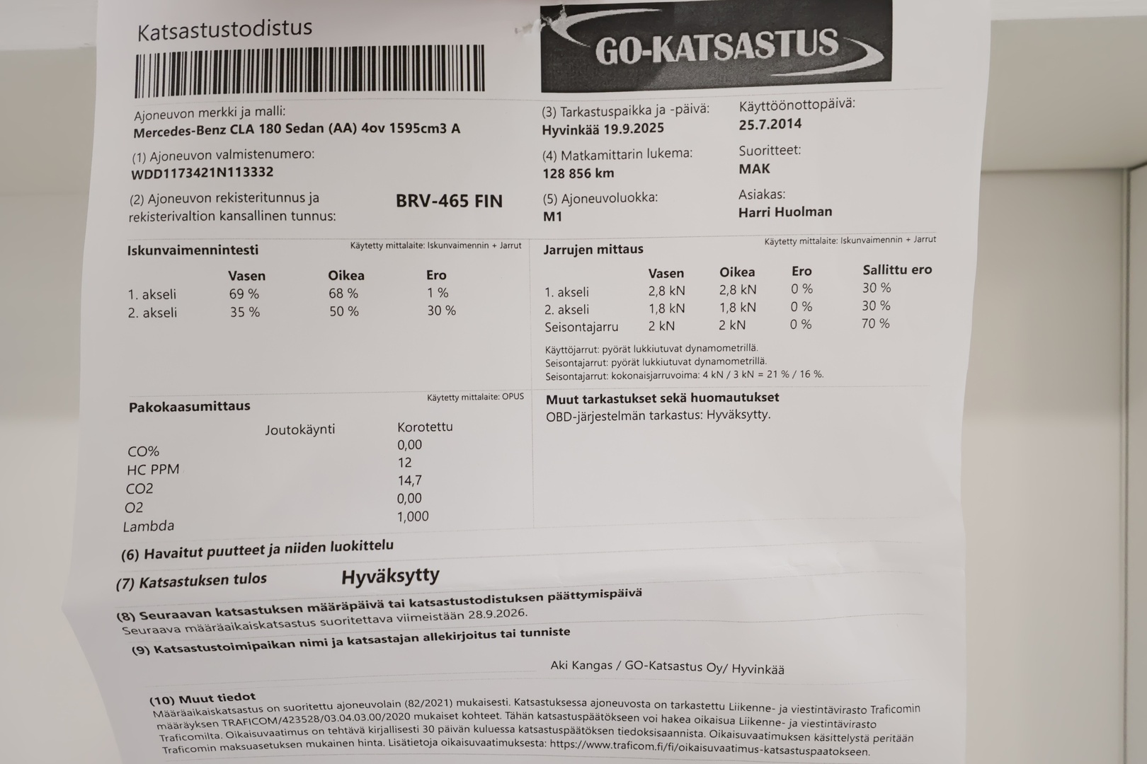 MERCEDES-BENZ CLA 2014