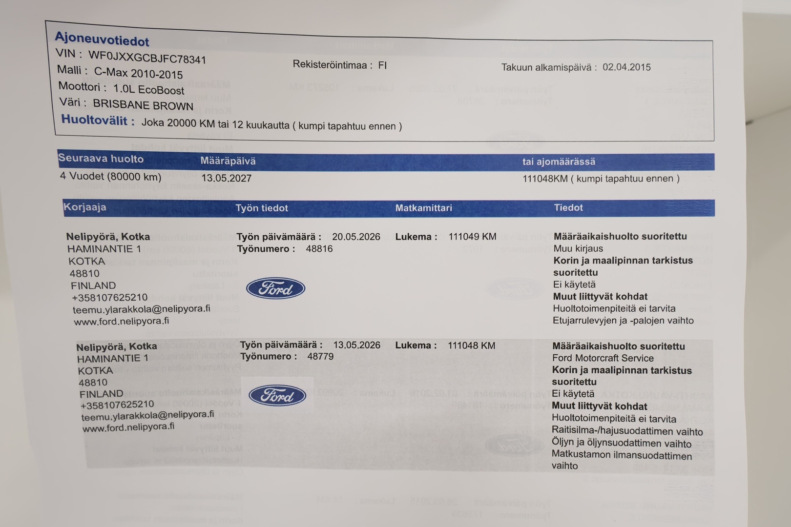 FORD C-Max 2015