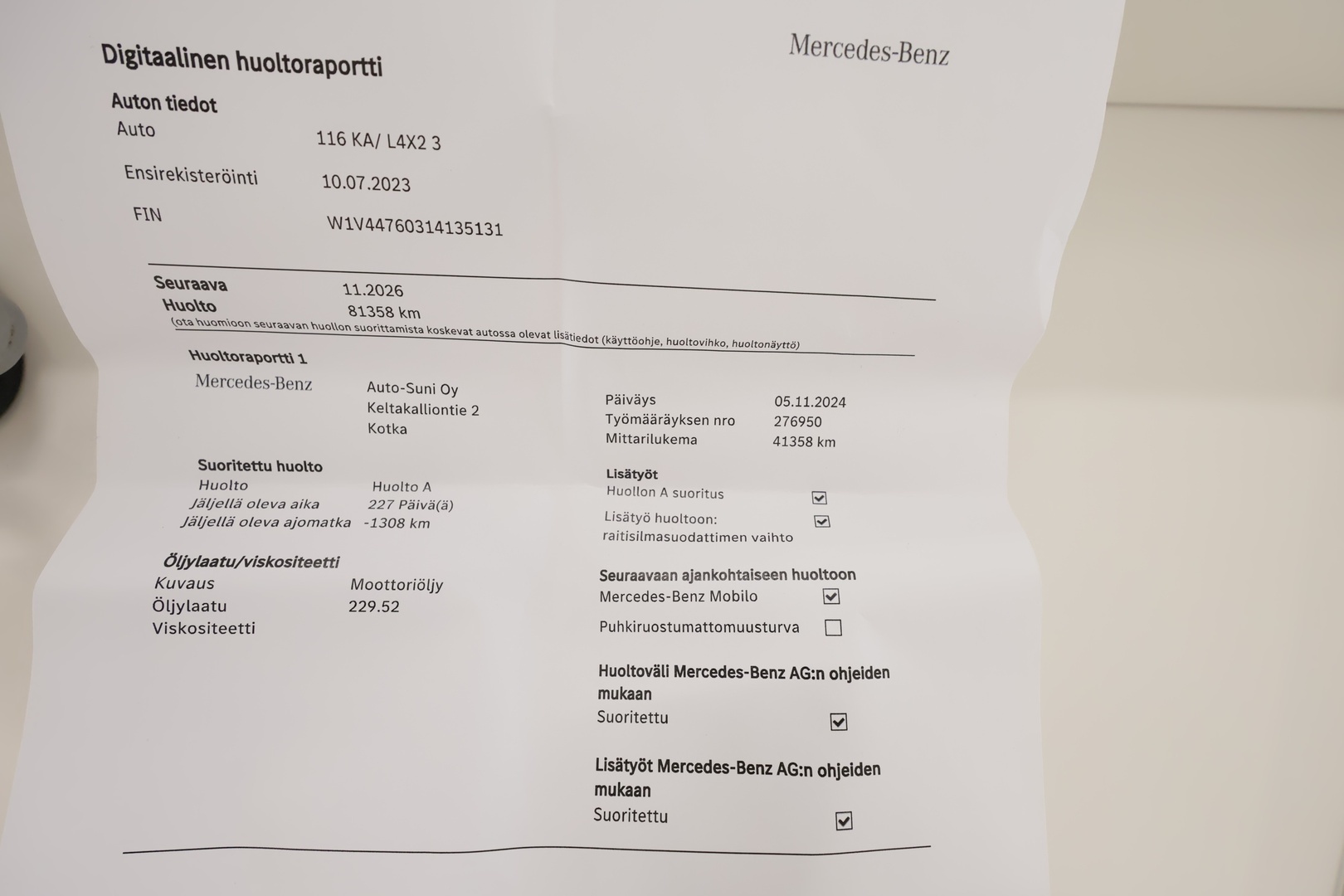 MERCEDES-BENZ Vito 2023