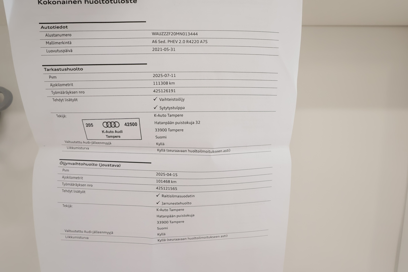 AUDI A6 2021