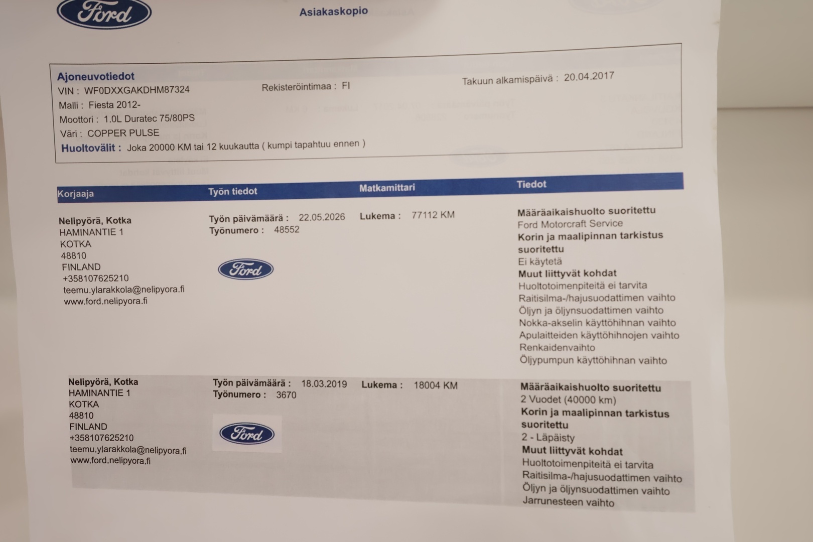 FORD Fiesta 2017
