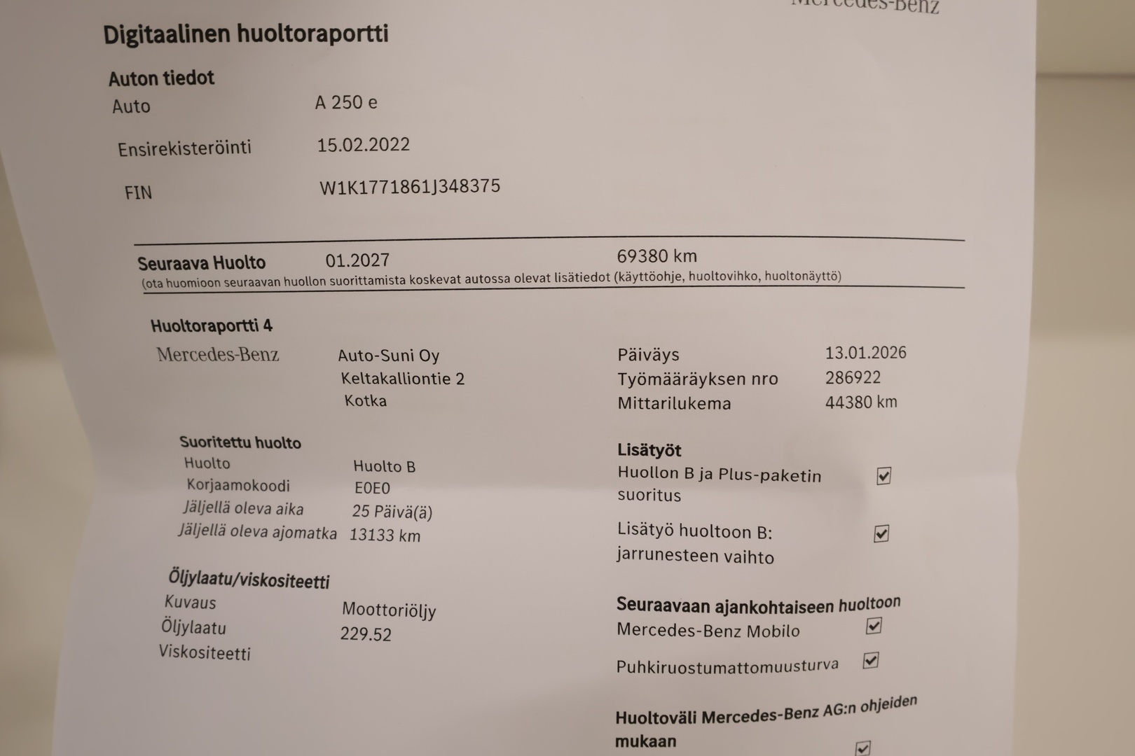 MERCEDES-BENZ A 2022