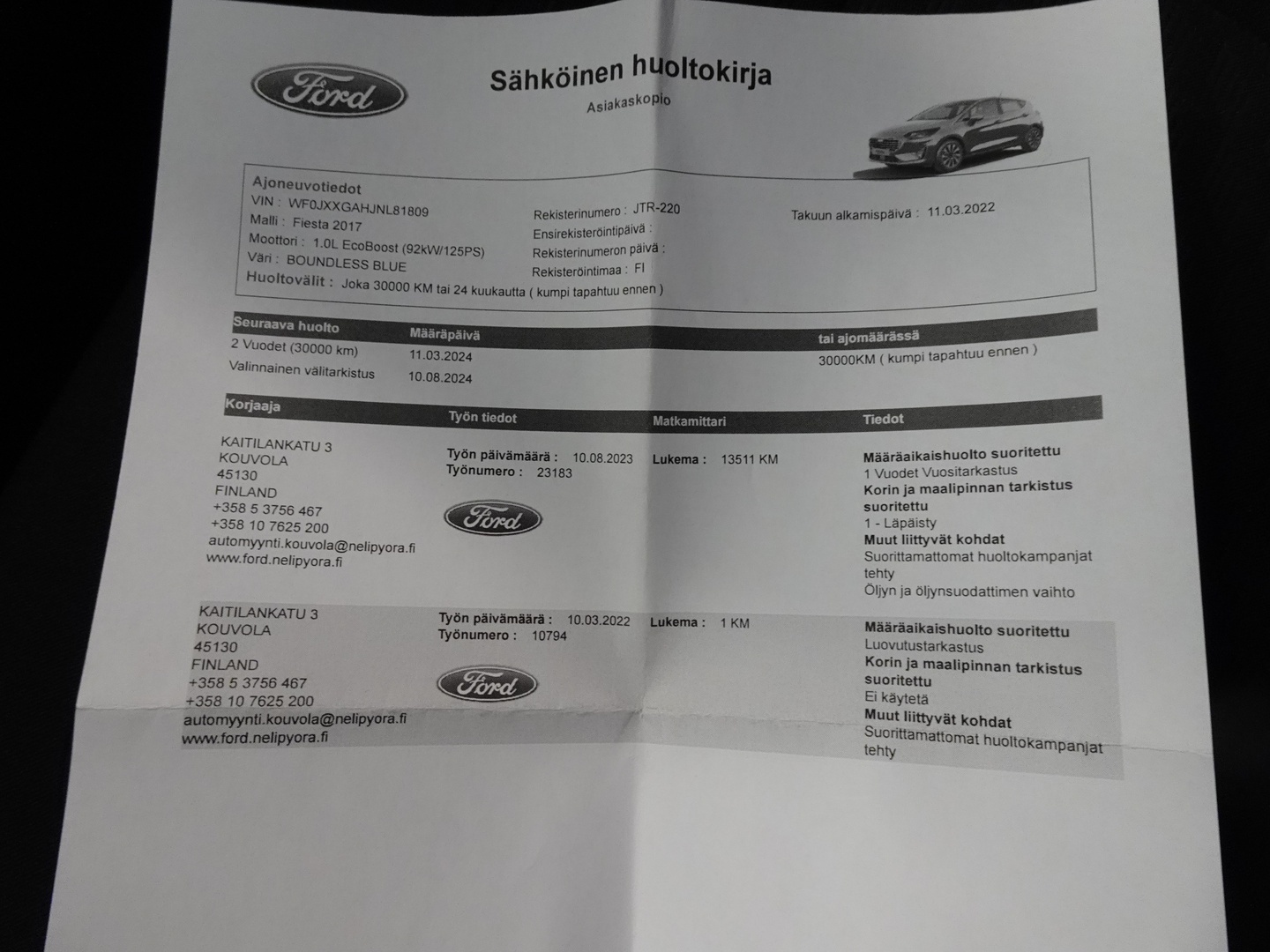 FORD Fiesta 2022