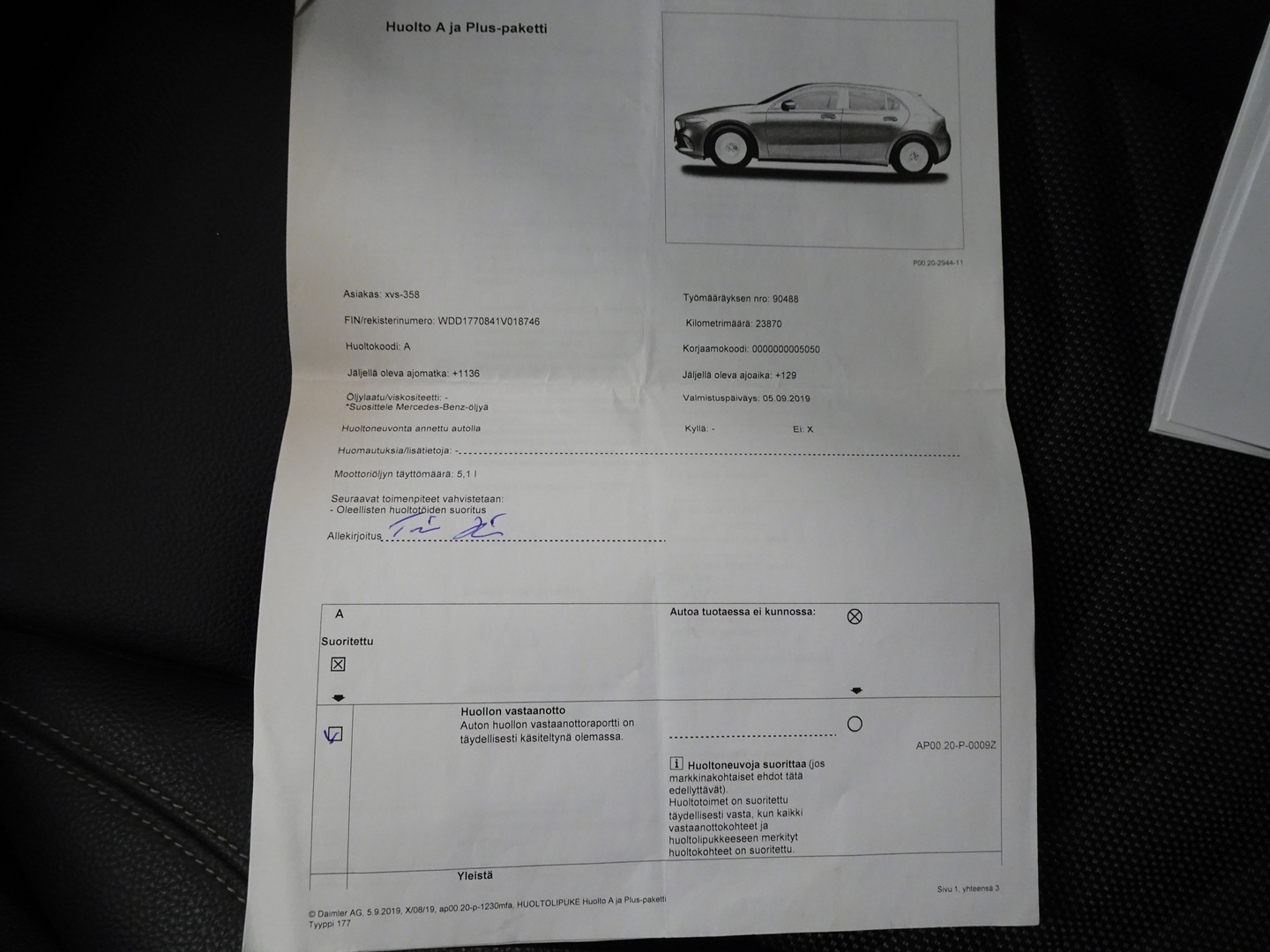 MERCEDES-BENZ A 2019