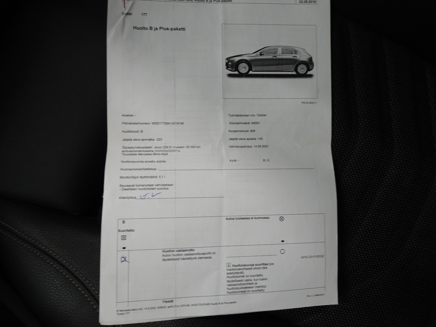 MERCEDES-BENZ A 2019