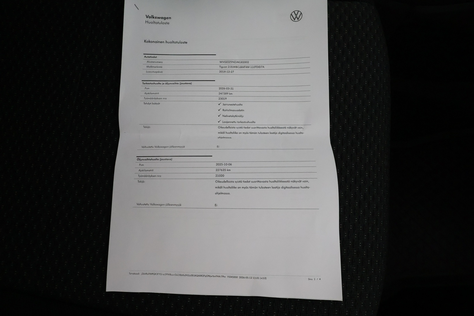 VOLKSWAGEN Tiguan Allspace 2018