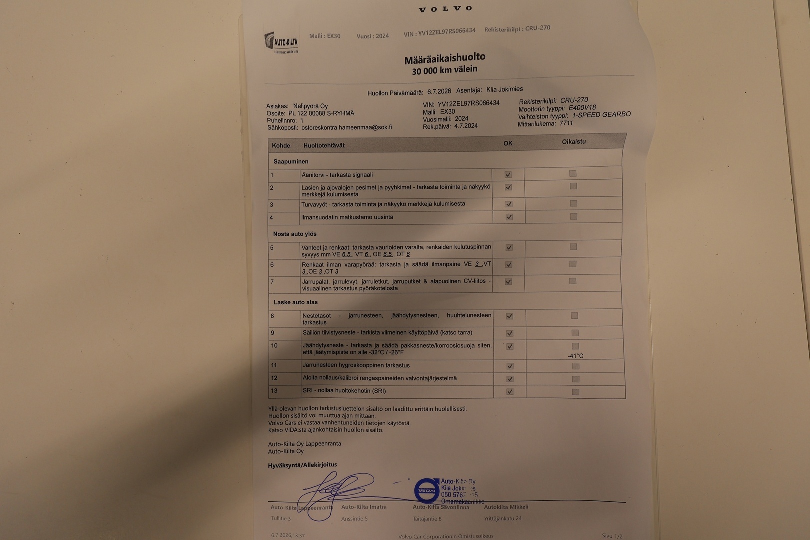 VOLVO EX30 2024