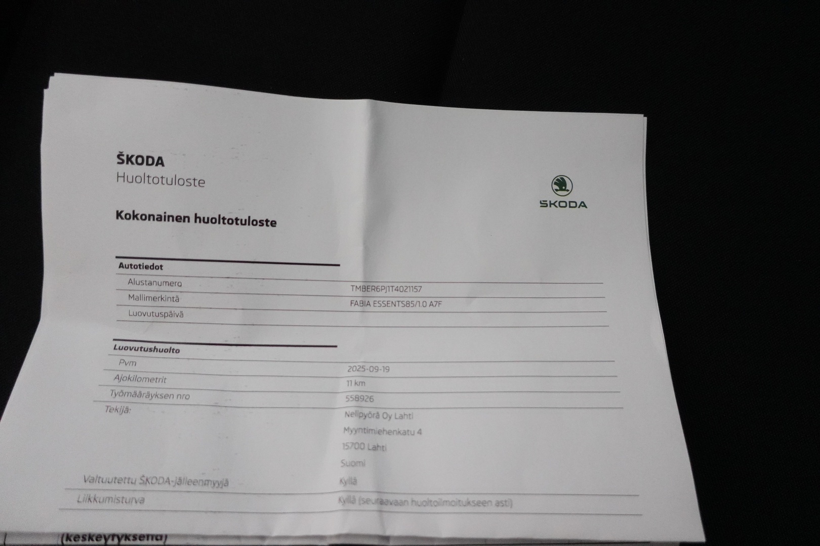 SKODA FABIA 2025