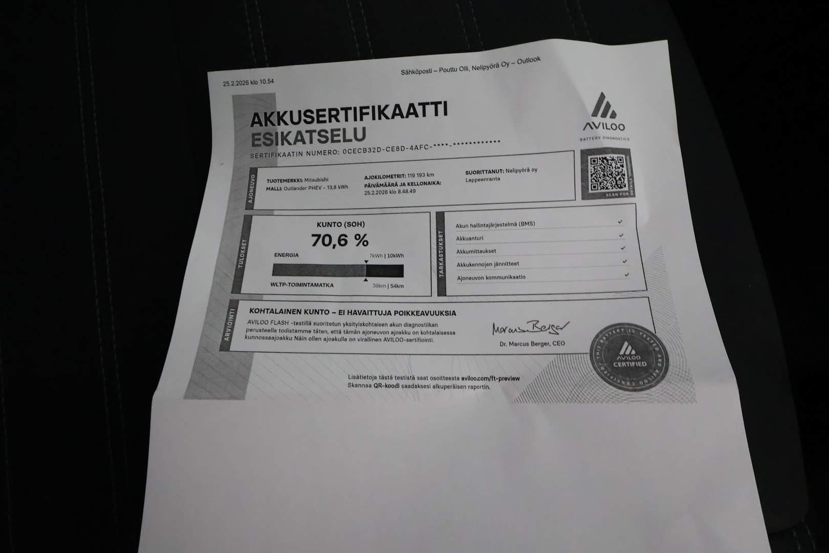 MITSUBISHI Outlander PHEV 2019