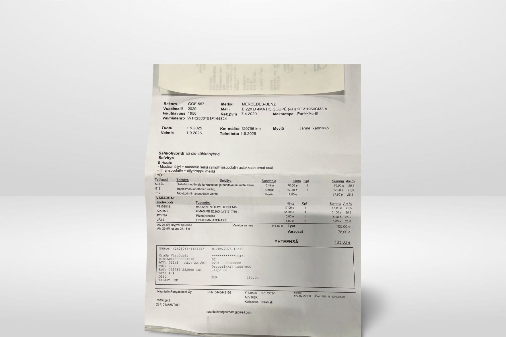 Mercedes-Benz E 2020