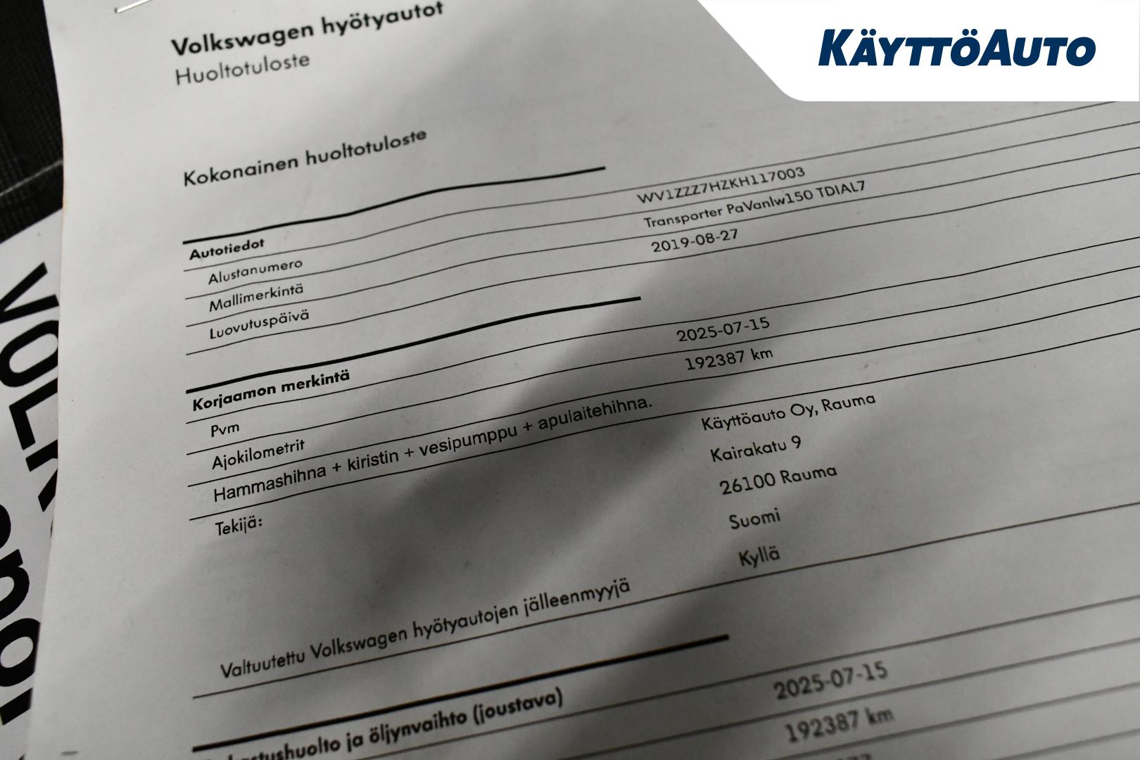 VOLKSWAGEN Transporter 2019