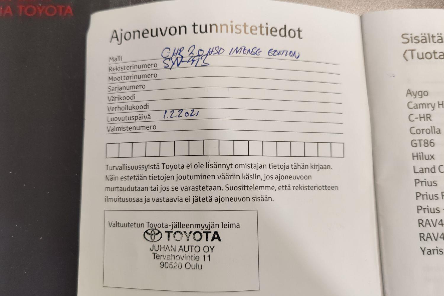 TOYOTA C-HR 2021